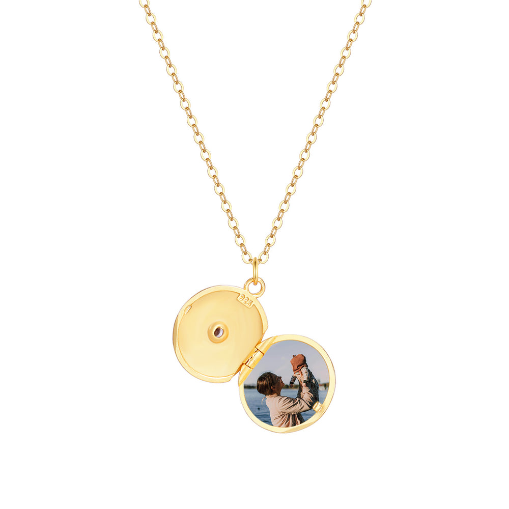 Collar con dije circular Isabella