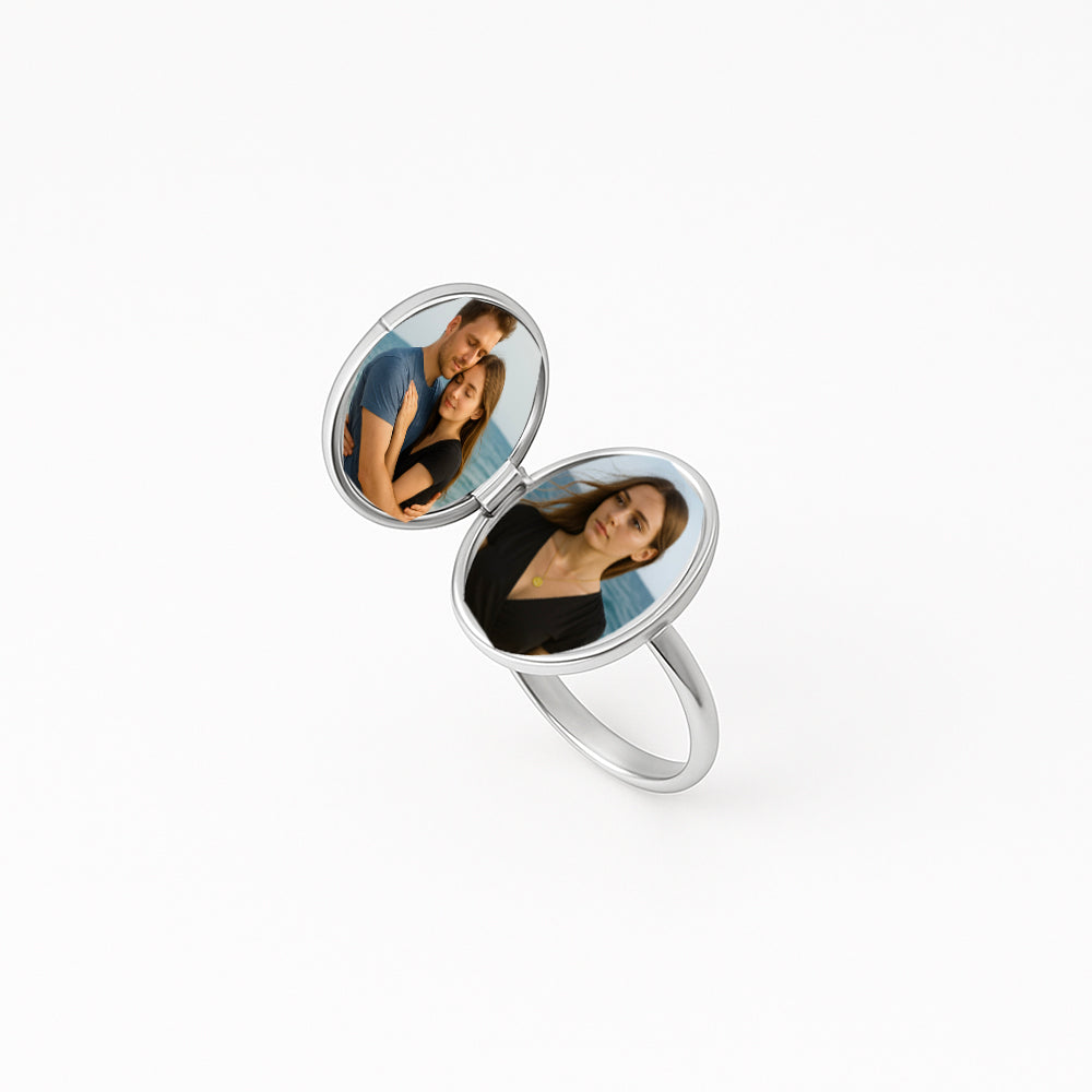Oval Locket Ring