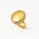 Oval Locket Ring