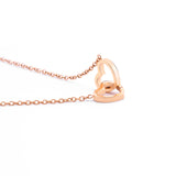 Scatola con rosa eterna - con collana incisa e vera rosa
