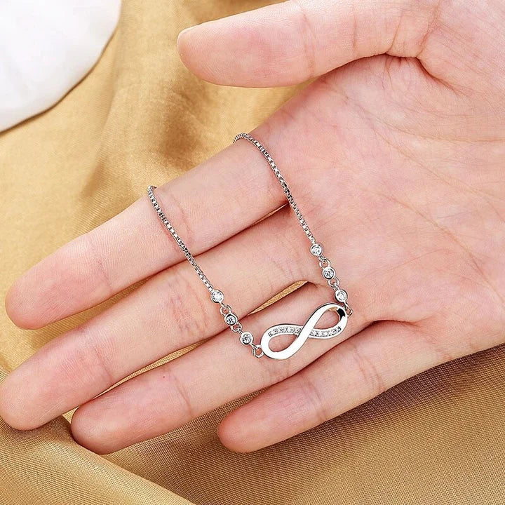 Ewige Liebe Sterling Silber Armband