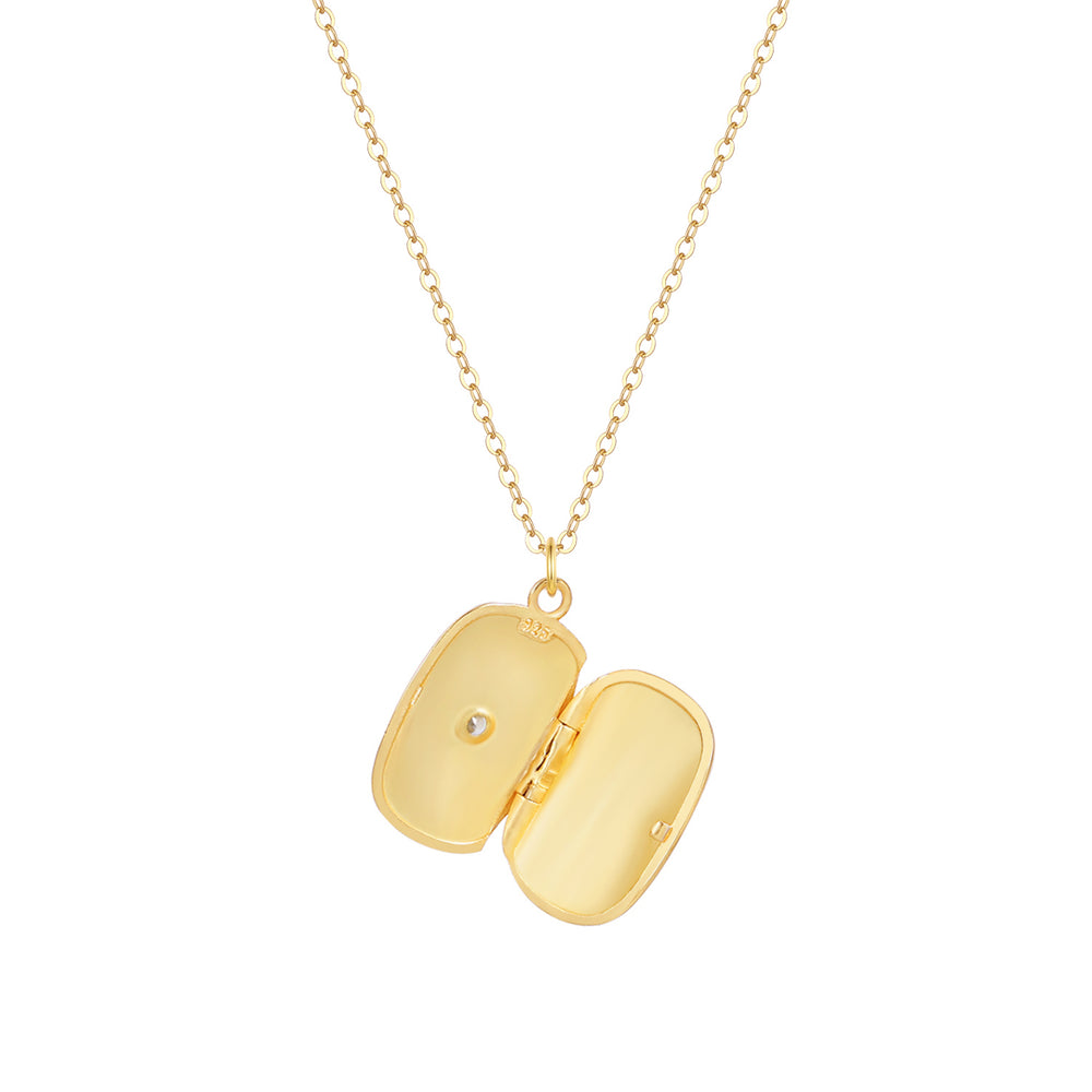 Isabella Rectangle Locket Necklace