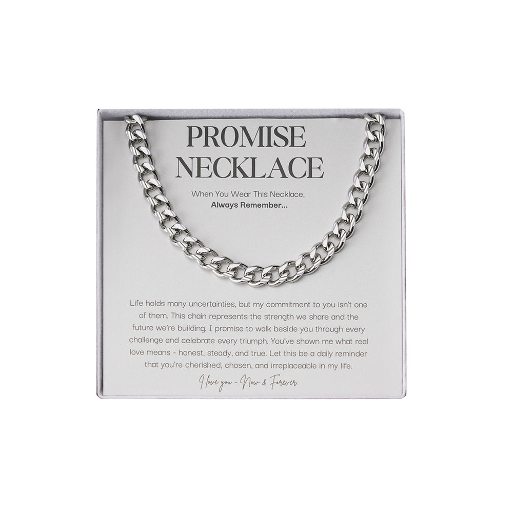 Collier de promesse en argent sterling