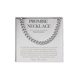 Collier de promesse en argent sterling