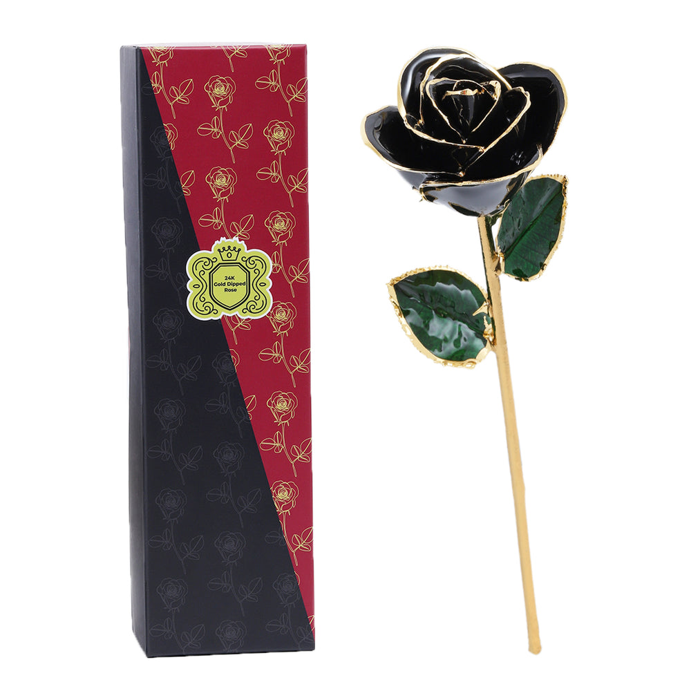 24k Guld Dyppet Rose