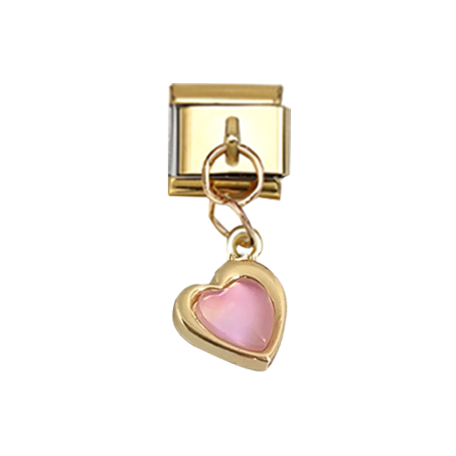 Corazón Rosa Colgante