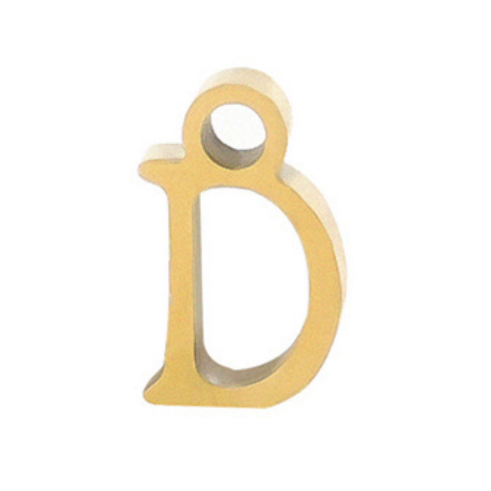 Permanent Bracelet Letter Charm 