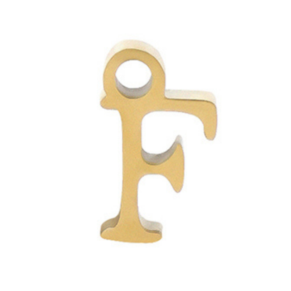 Permanent Bracelet Letter Charm 