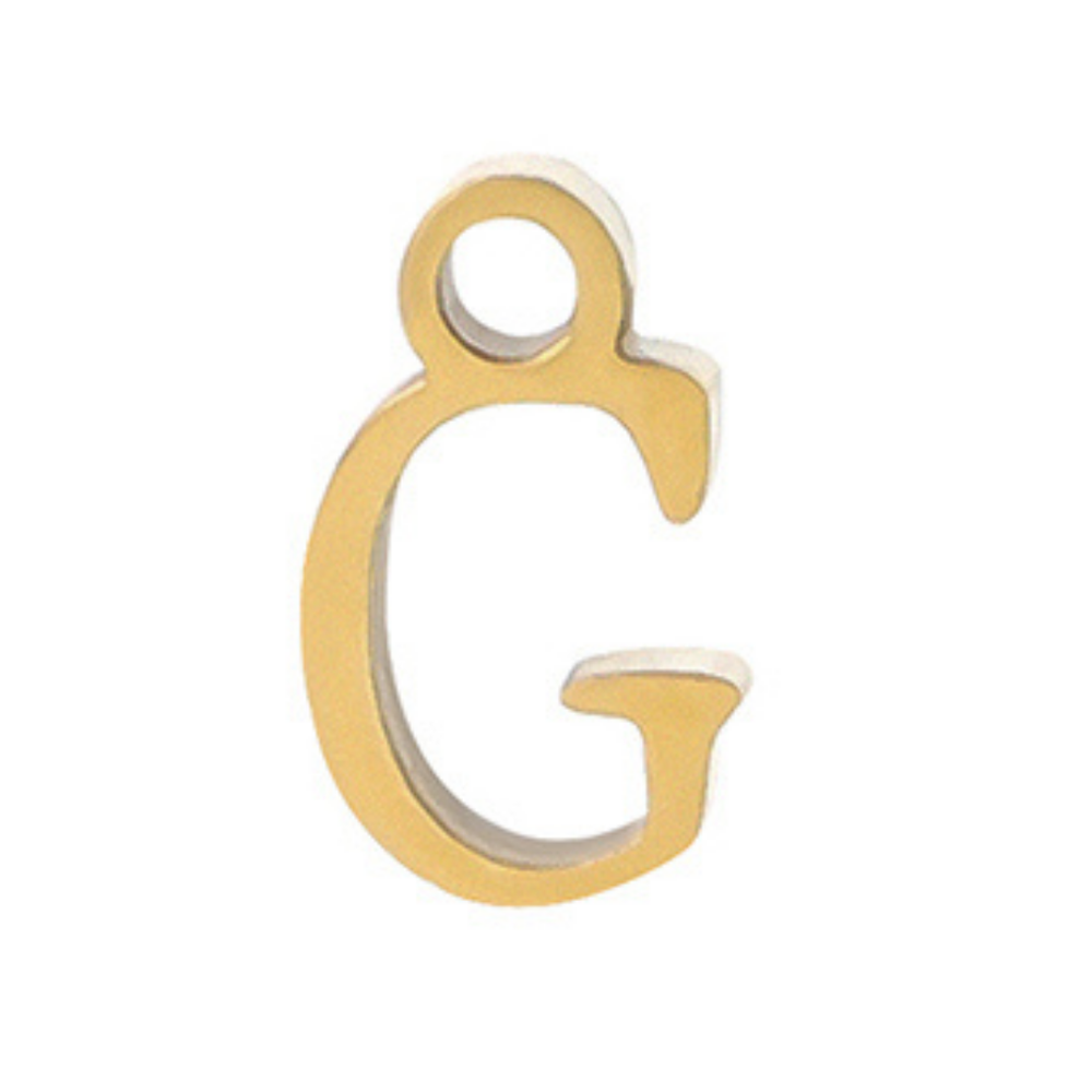 Permanent Bracelet Letter Charm 