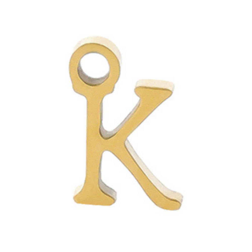 Permanent Bracelet Letter Charm 