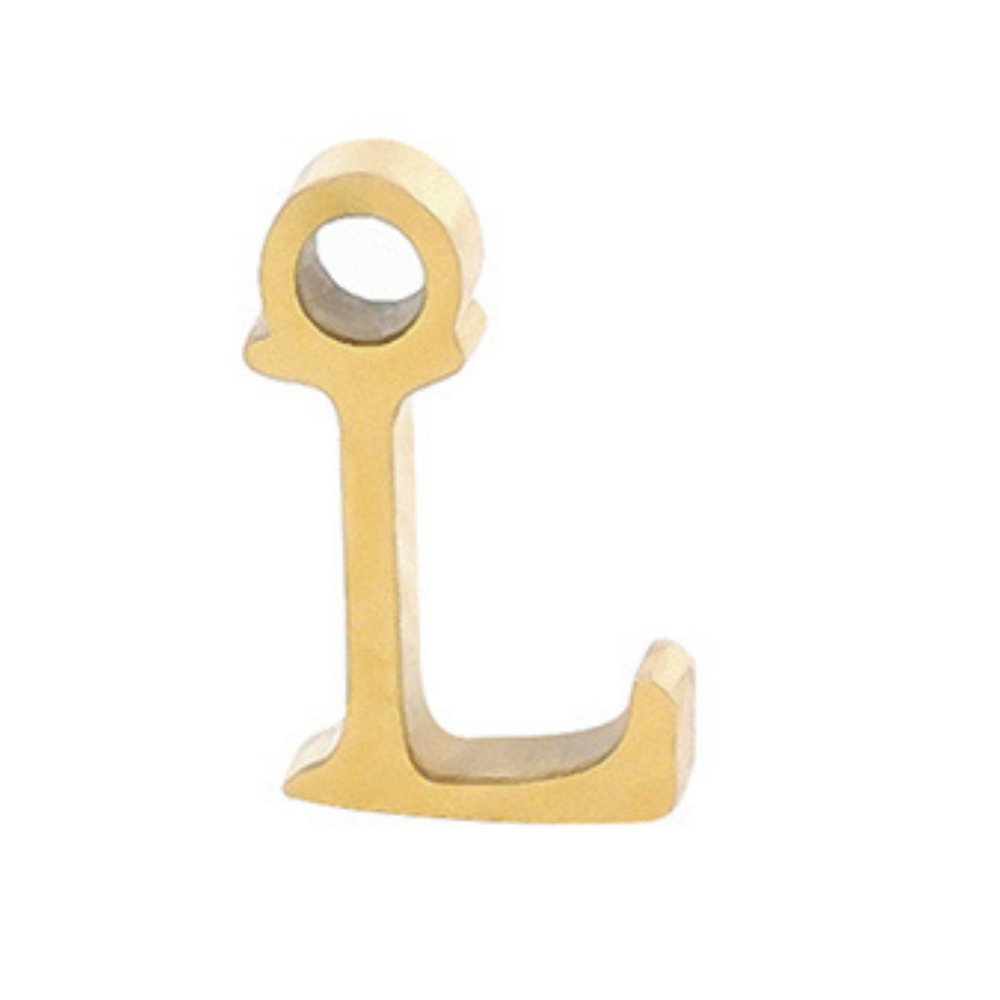 Permanent Bracelet Letter Charm 