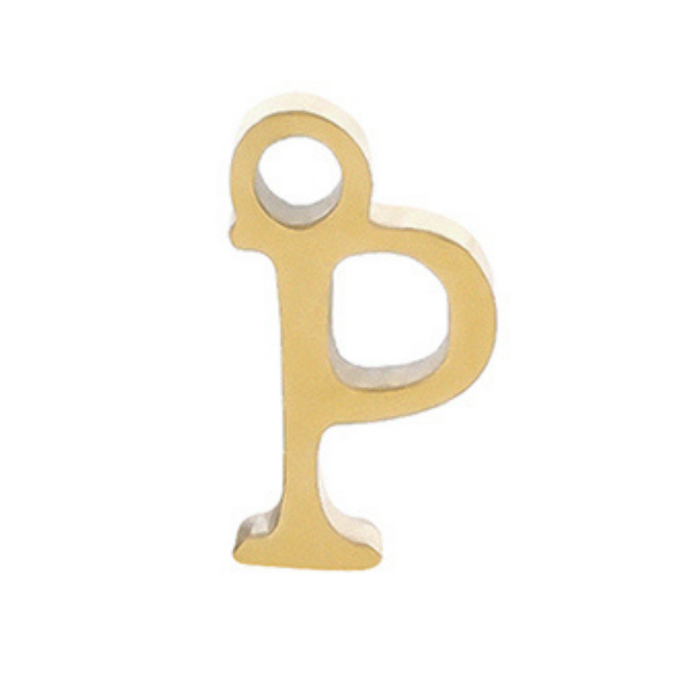 Permanent Bracelet Letter Charm 