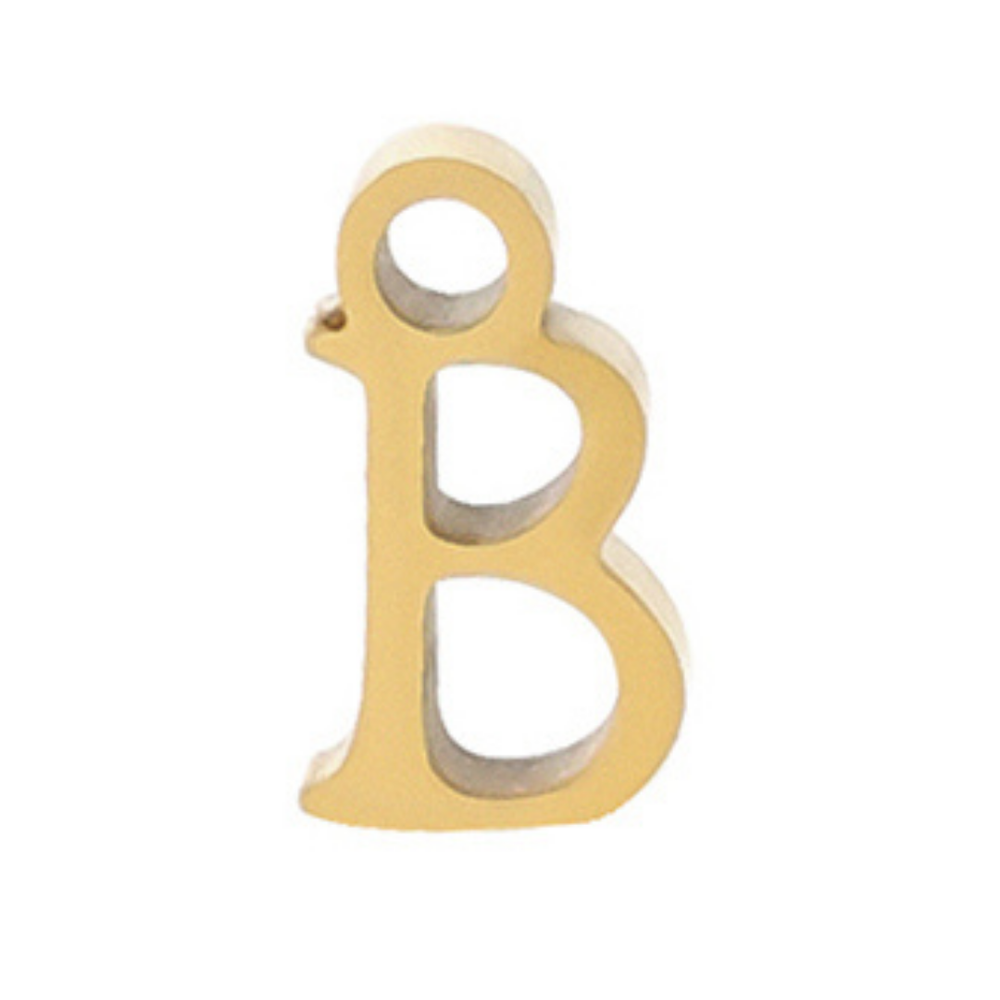 Permanent Bracelet Letter Charm 