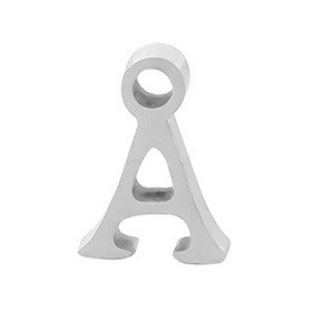 Permanent Bracelet Letter Charm 