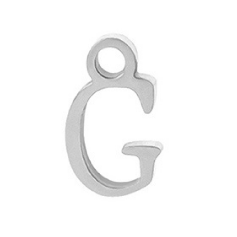 Permanent Bracelet Letter Charm 