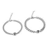 Conjunto de pulsera de proyección de plata de ley