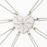 Custom Puzzle Heart Necklace