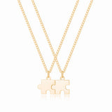 Personalized Puzzle Necklace Set