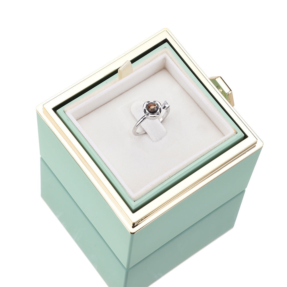 Eternal Rose Box - M/ Projection Ring & Real Rose
