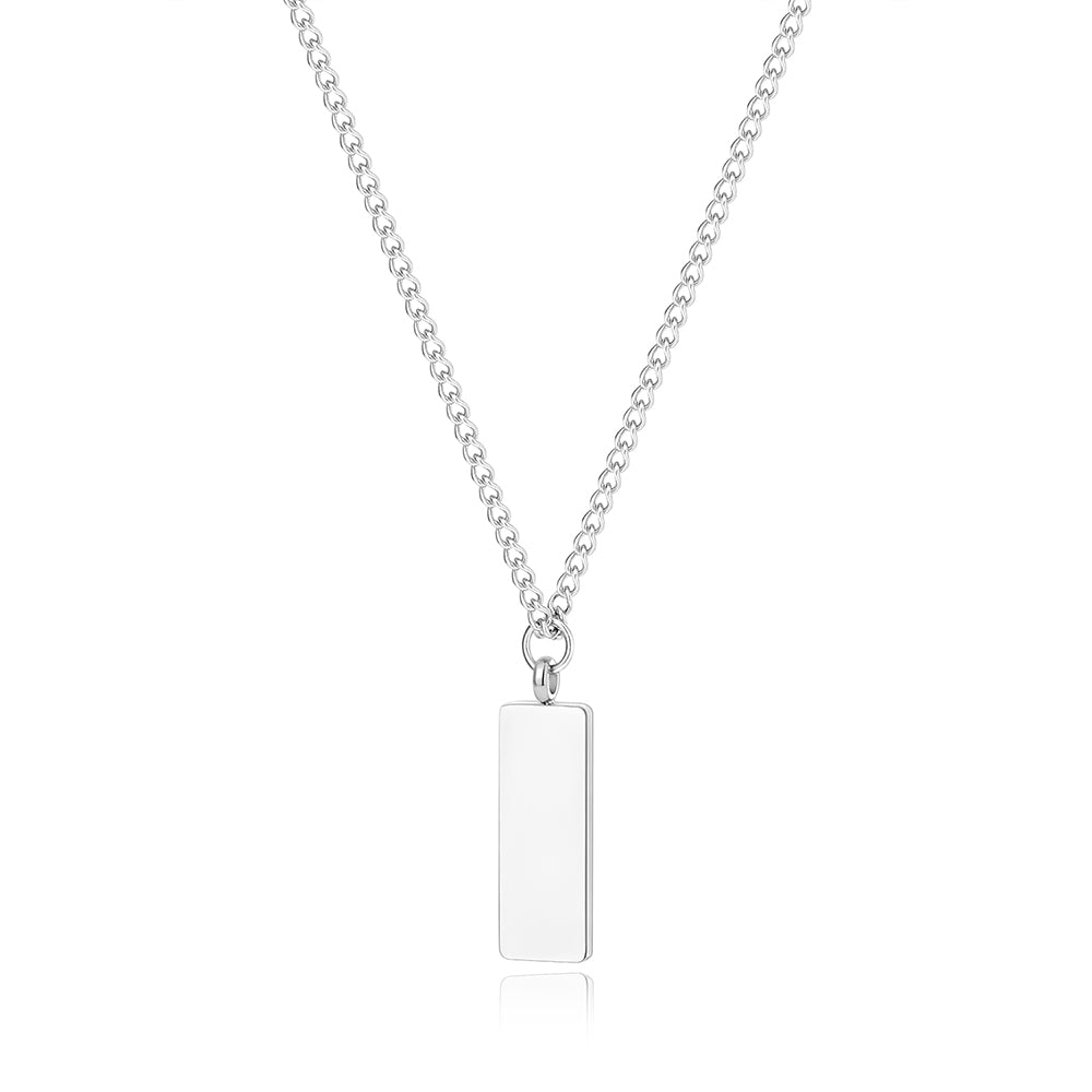 Personalisierte gravierte minimalistische Halskette