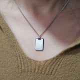 Collar con colgante de escritura a mano personalizado