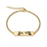 Collana con foto degli occhi personalizzata