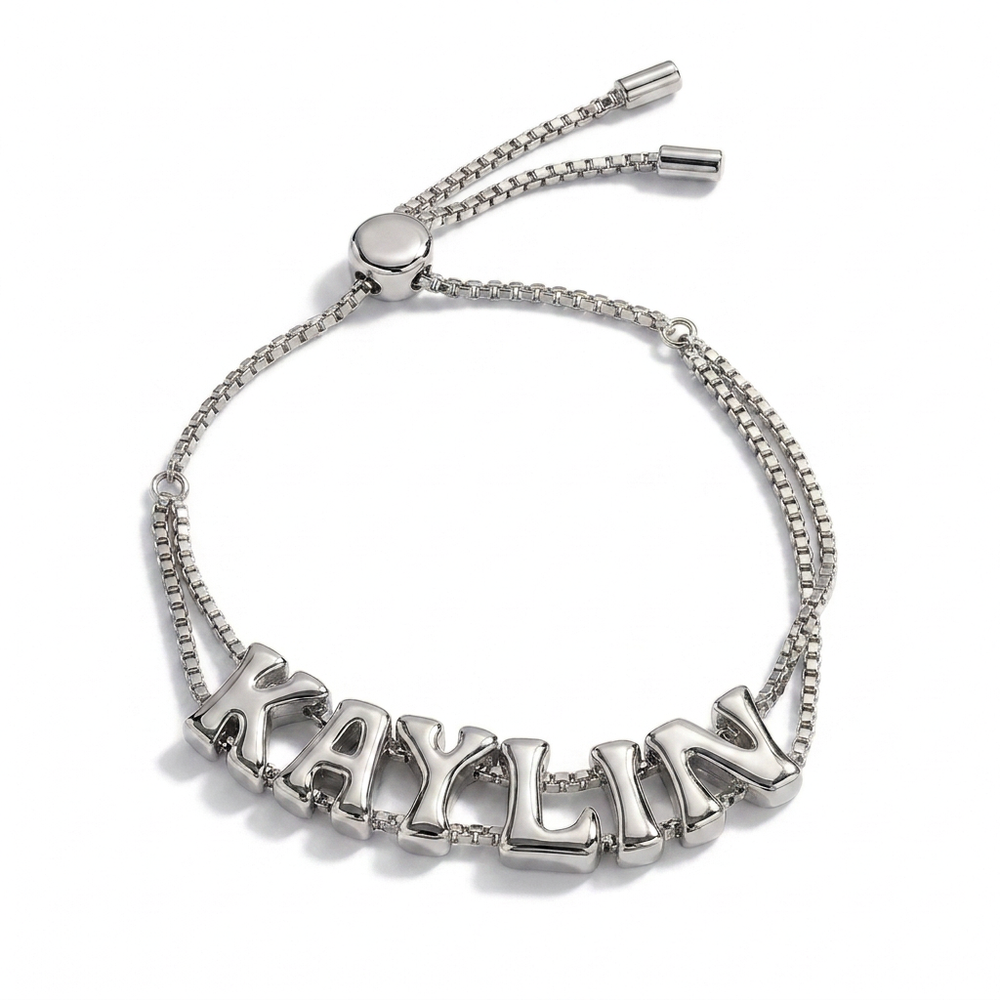 Bubble Letter Bracelet