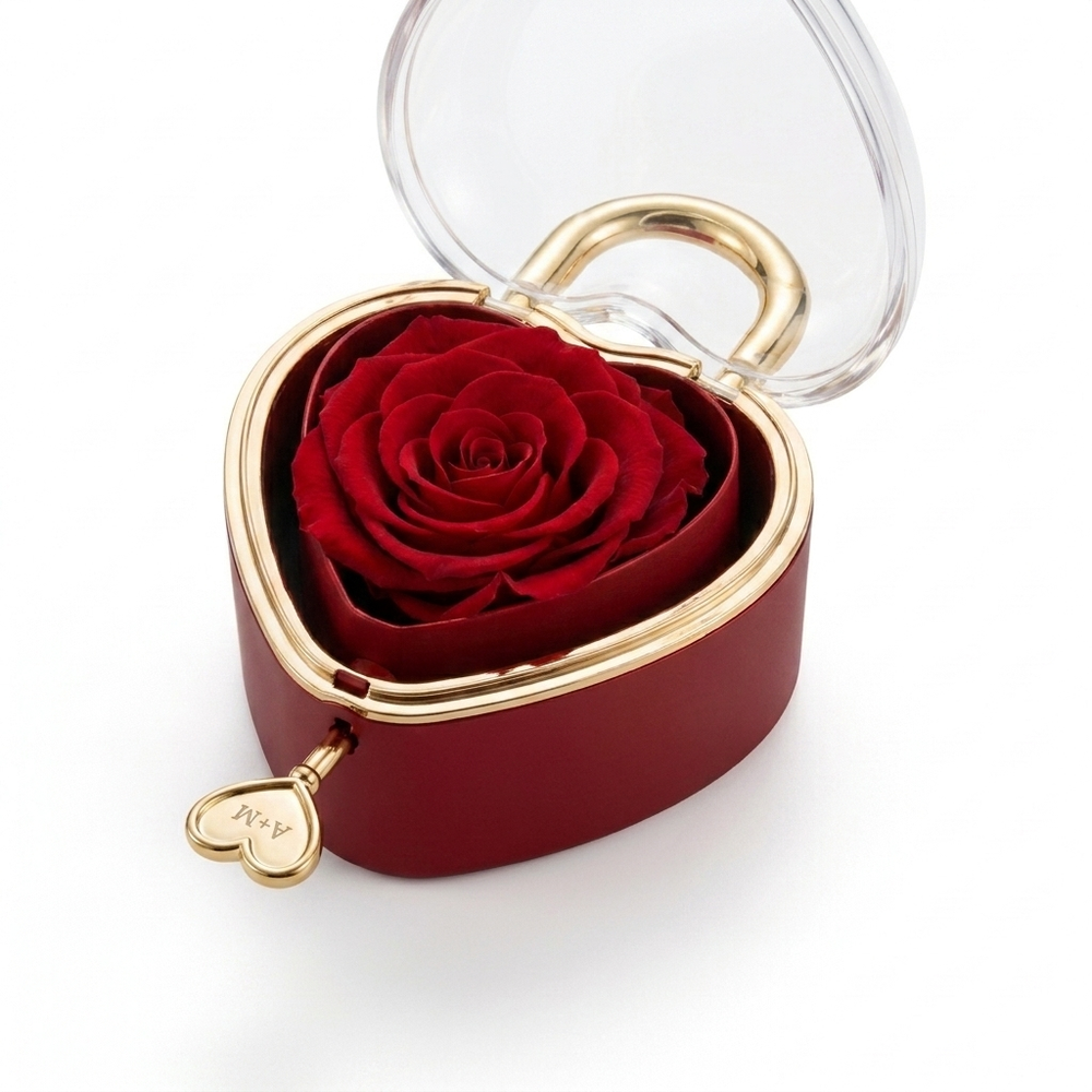 Lucchetto Eternal Rose - Con Collana Incisa