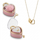 Lucchetto Eternal Rose - Con Collana Incisa