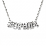 Custom Bubble Letter Necklace