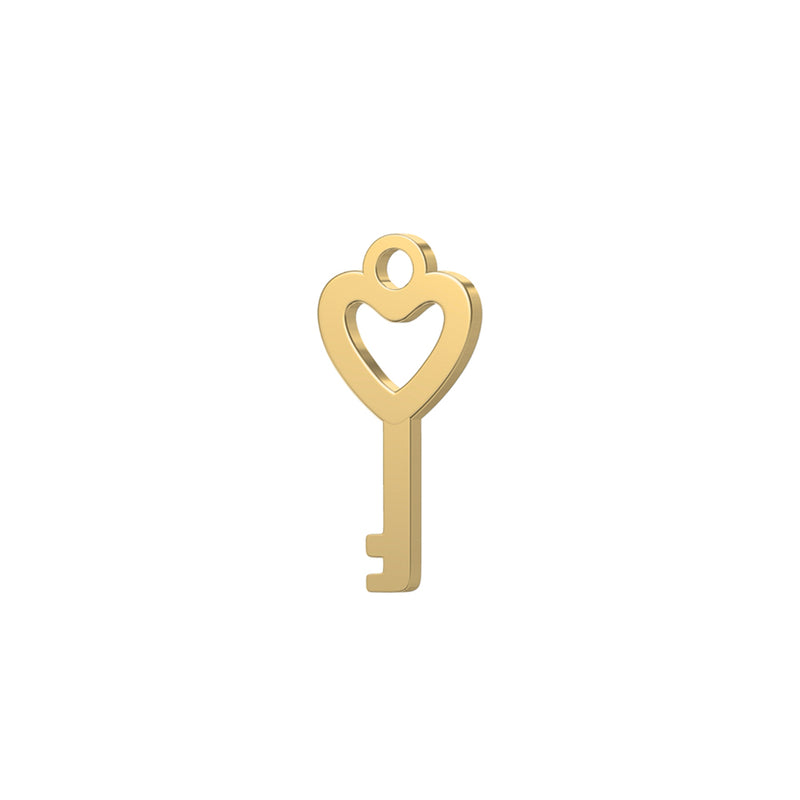 Permanent Bracelet Key Charm