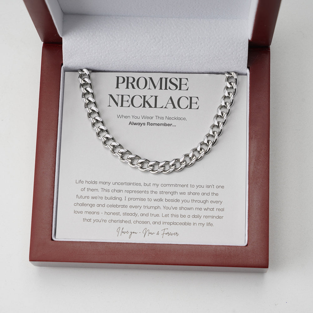 Collier de promesse en argent sterling