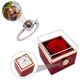 Eternal Rose Box - M/ Projection Ring & Real Rose