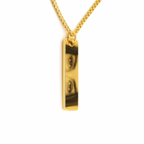 Collar con foto de ojo personalizado