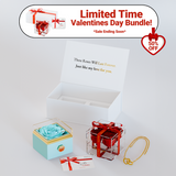Bundle scatola con rosa eterna