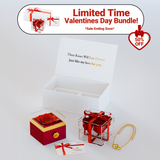 Bundle scatola con rosa eterna